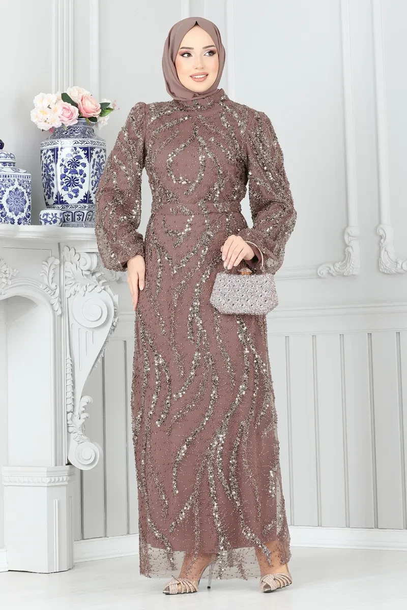 فستان سهرة كود 8014YG95
