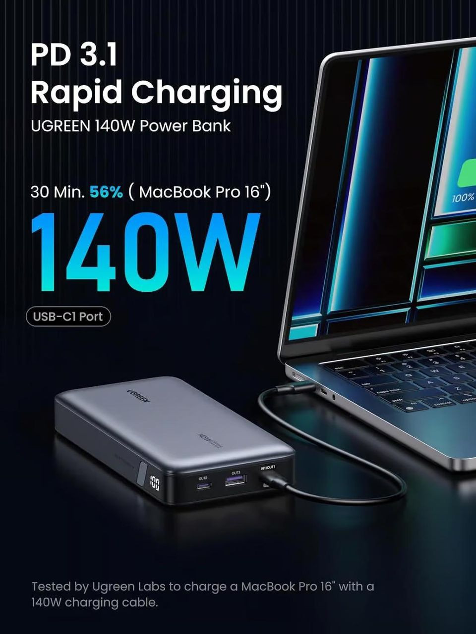 UGREEN Power Bank – شاحن محمول فائق الأداء