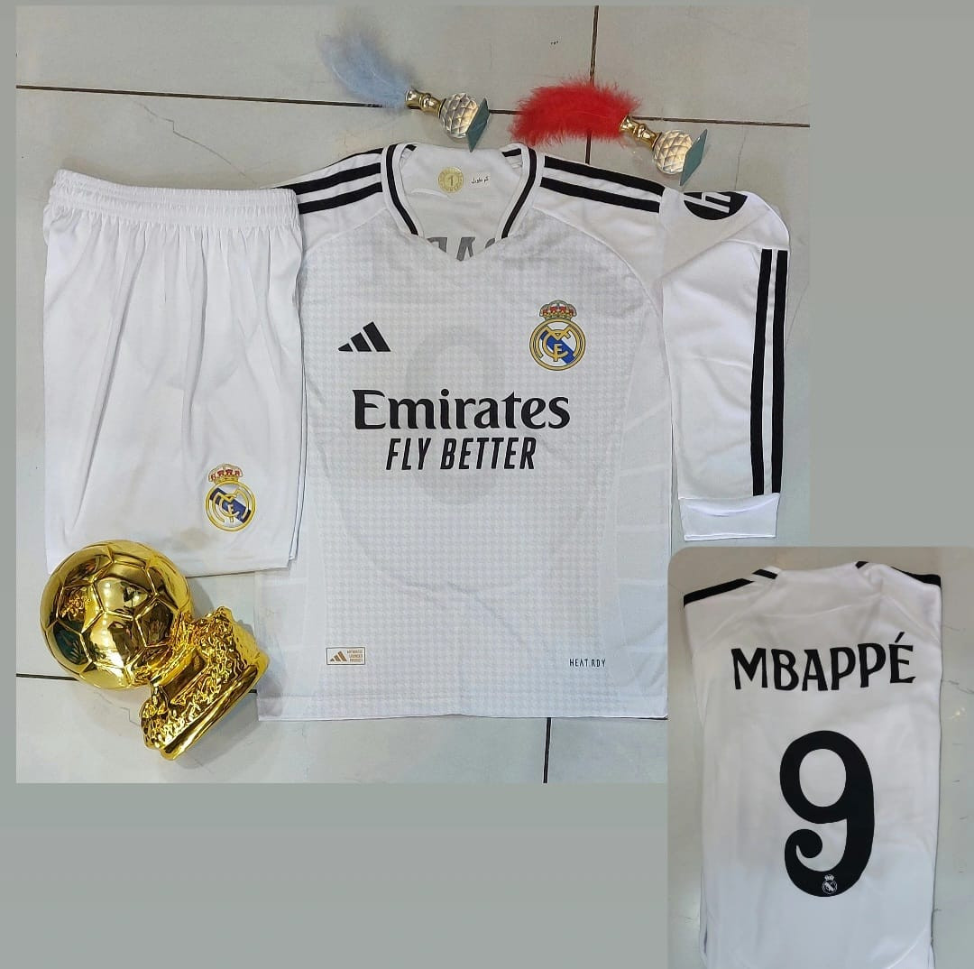 طقم رياضي كامل نادي ريال مدريد  - طقم ولادي