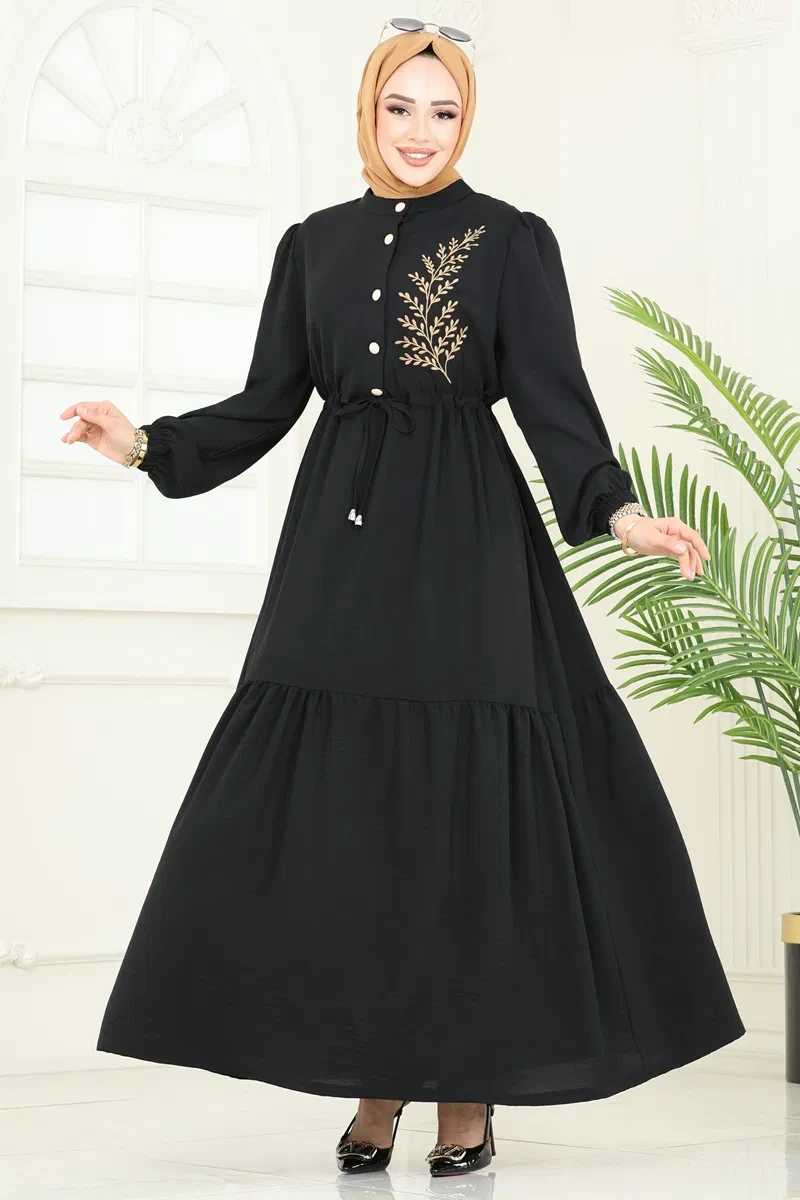 فستان يومي بنقطة كود PL9069