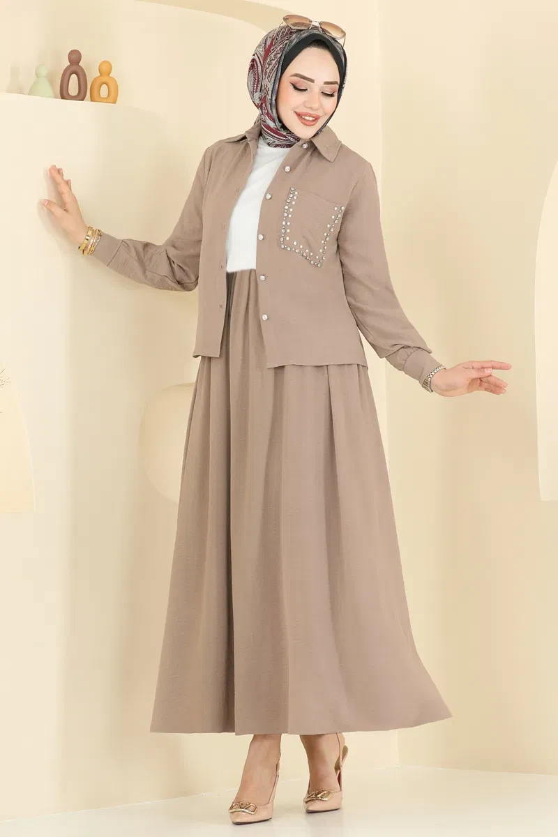 بلوزة وتنورة كود 3096HBS856